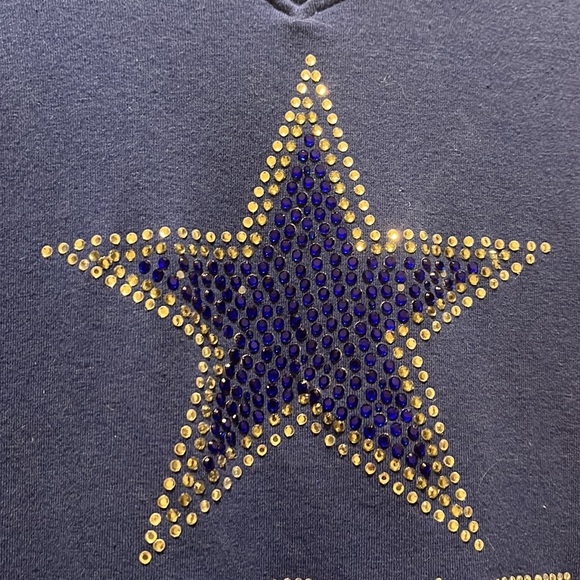 Dallas Cowboys FIRM PRICE Custom bling shirt size small fits small and XS - Picture 2 of 6
